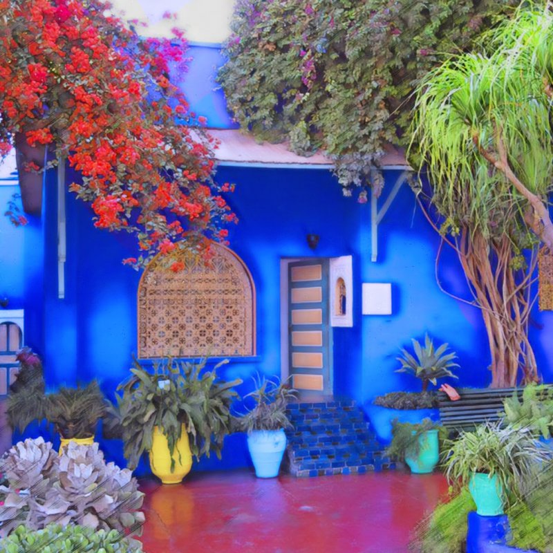 Ив сен Лоран Jardin Majorelle