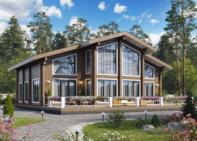 Дом из клееного бруса 150 м2