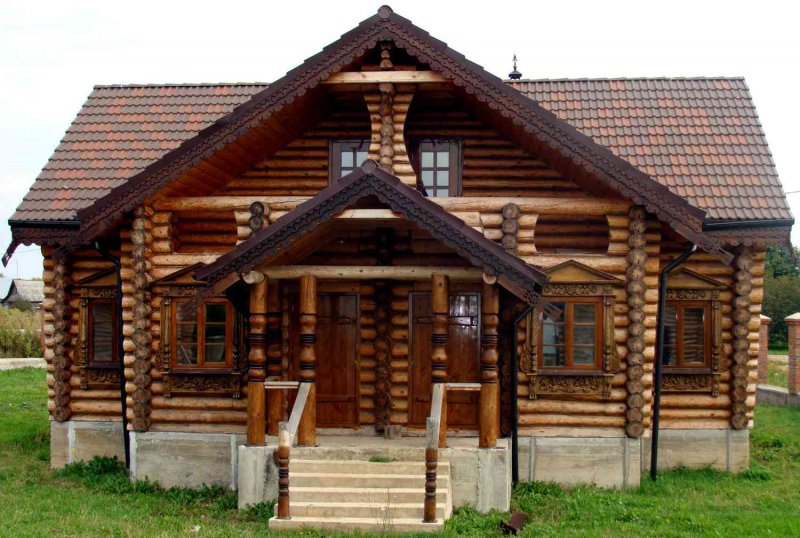 Деревянные домики в русском стиле