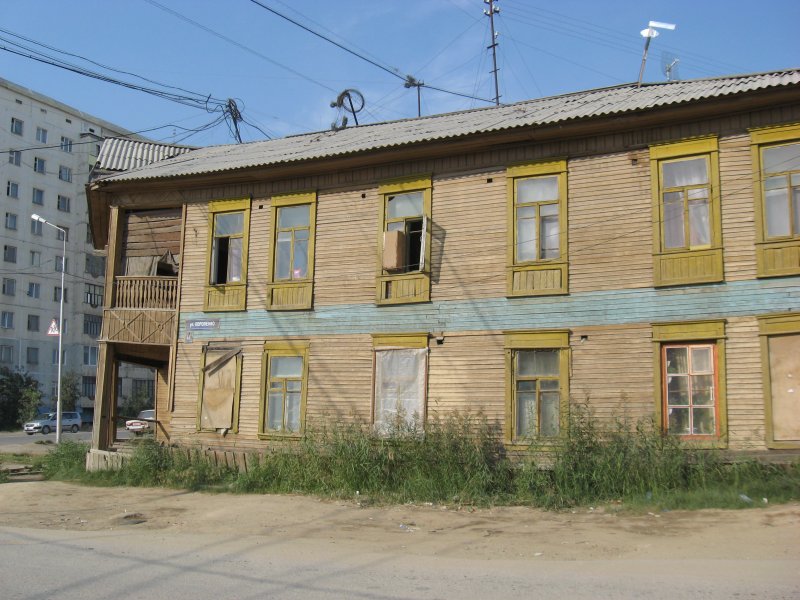 Здания разрушенные мерзлотой