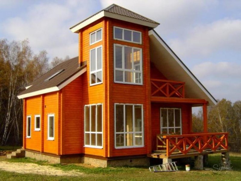 Красиво покрашенный дом