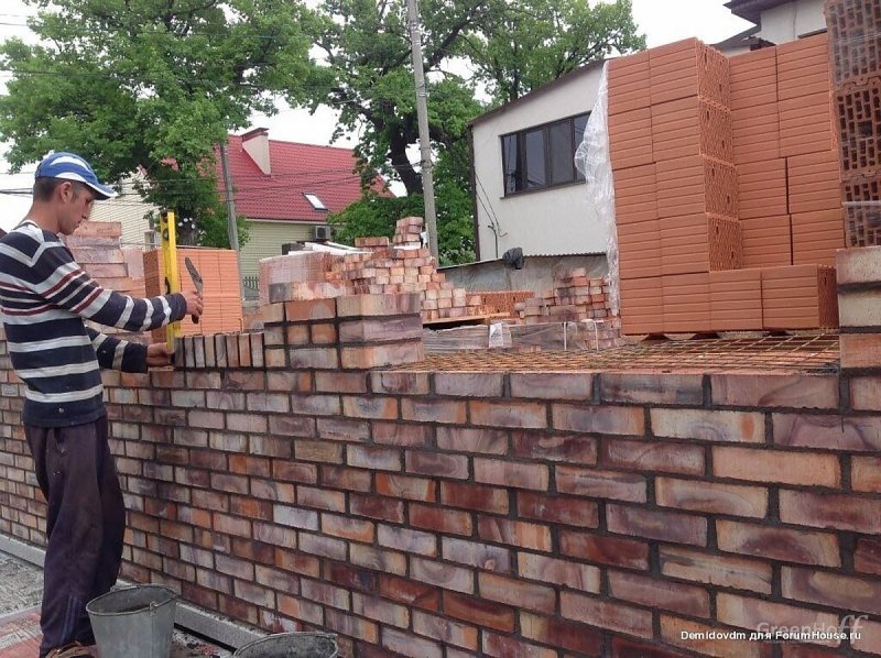 Забутовка из кирпича