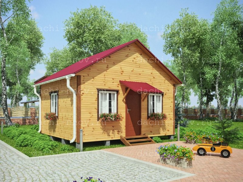Дачный каркасный дом 30 кв м