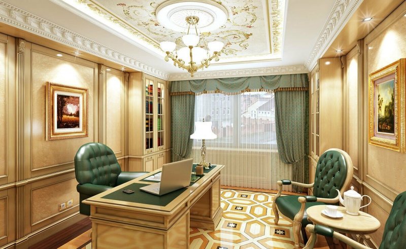 Классический интерьер кабинета