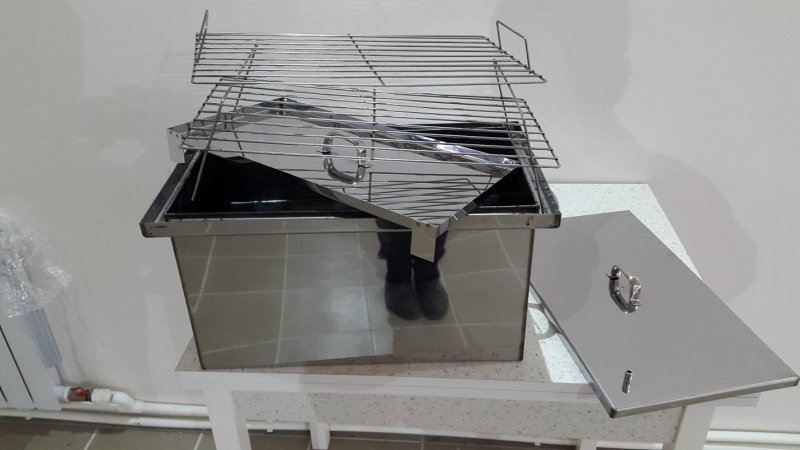 Коптильня Doorz из нержавейки 2 мм 500*300*250