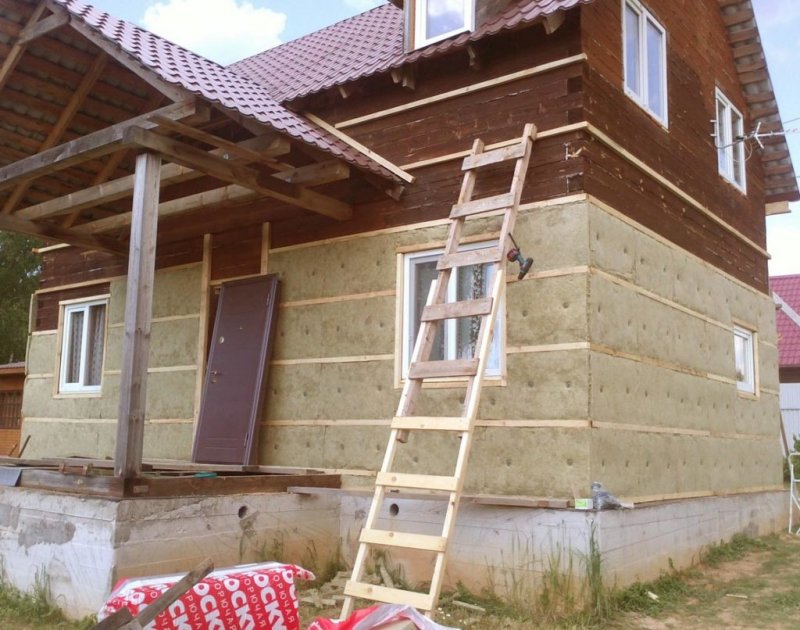 Утепление дома с наруди