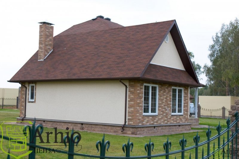 Комбинированная отделка фасада