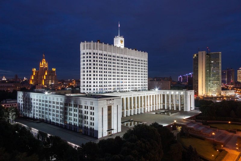 Белый дом здание правительства РФ В Москве
