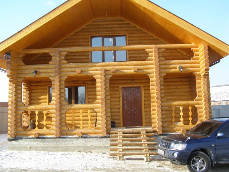 Сборные дома из кругляка