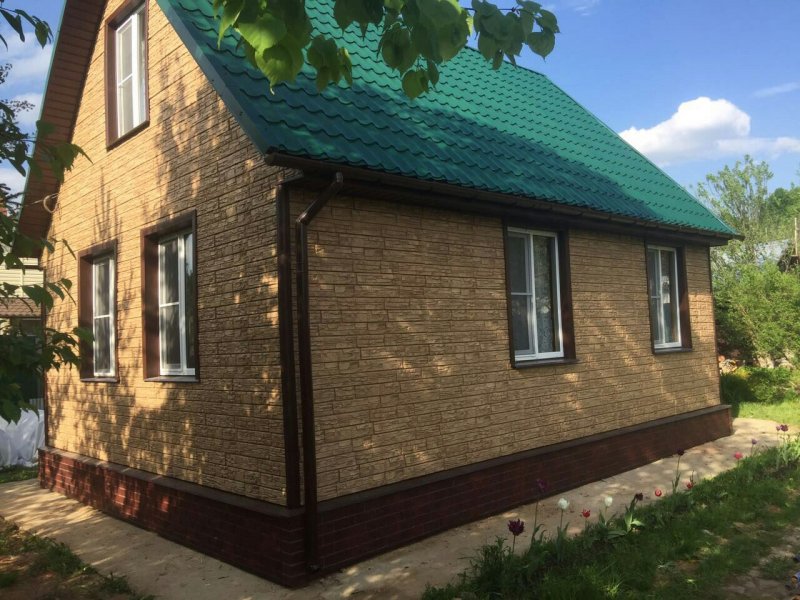 Цокольный сайдинг Grand line «Крымский сланец» яшма
