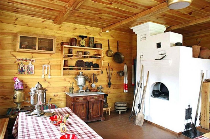 Кухня в стиле русской избы