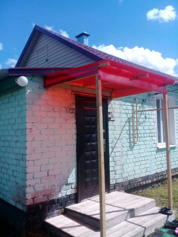 Козырек в деревне