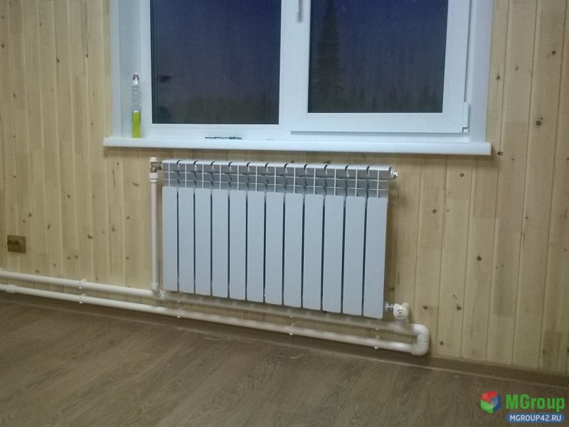 Отопление в доме из бруса