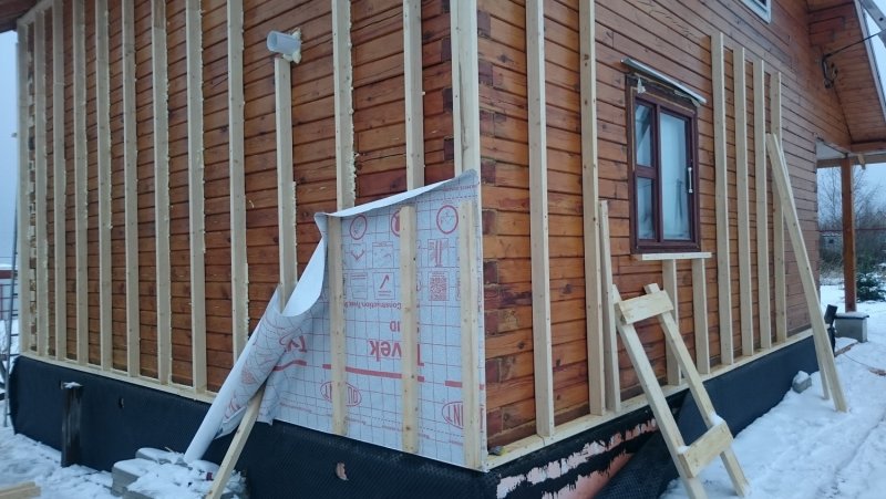Деревянная обрешетка для сайдинга