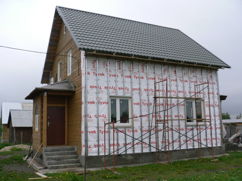 Утепление дома снаружи под сайдинг