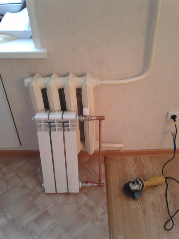 Подсоединение отопительных радиаторов