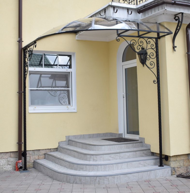 Навесы козырьки над крыльцом