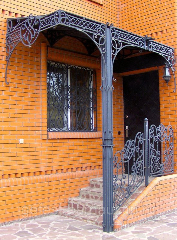 Кованые козырьки