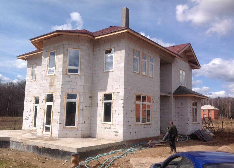 Коттедж из газобетона
