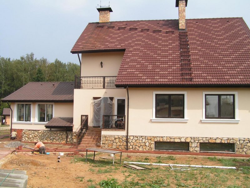 Отделка дома из газобетона