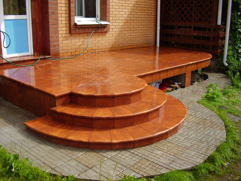 Ступеньки из кирпича