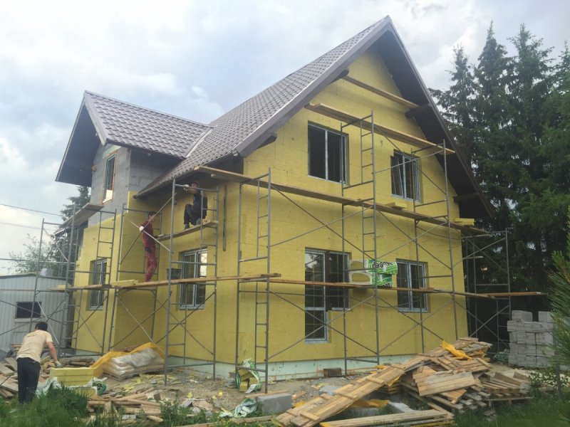 Внешняя отделка дома из газобетона