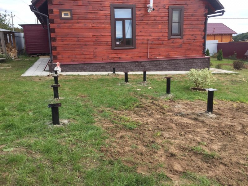 Винтовые сваи под кирпичный дом