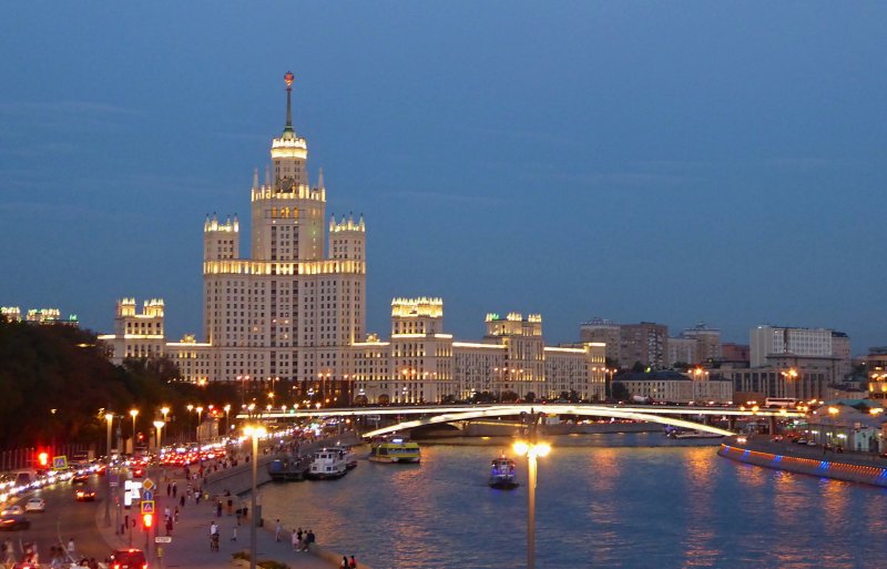 Мост на Котельнической набережной в Москве
