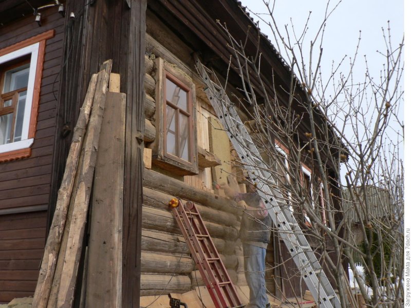 Реконструкция старого дома из бревна