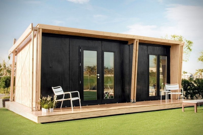 Tiny House с односкатной крышей