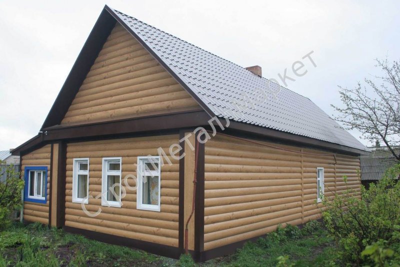 Дом обшитый блокхаусом снаружи