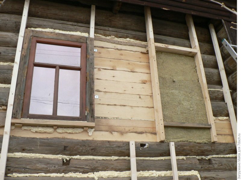Утеплить сруб