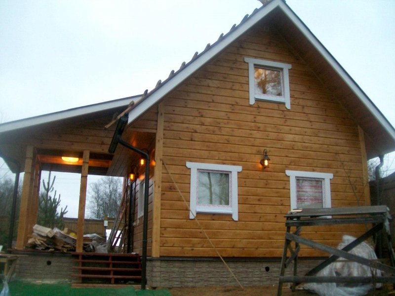 Крыльцо из блокхауса