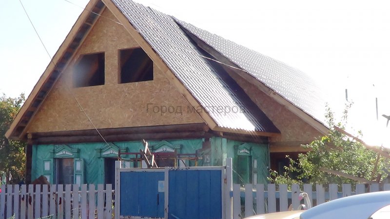 Отделка фронтонов ОСБ