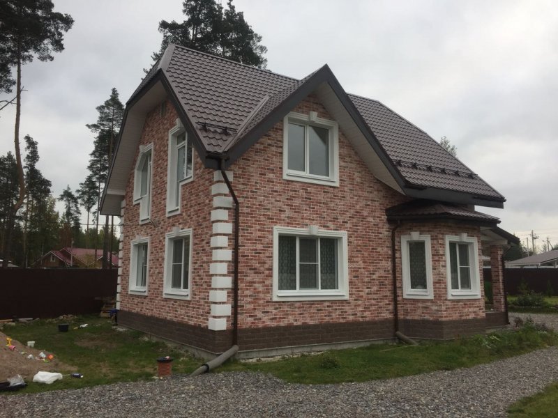 Дом отделанный термопанелями