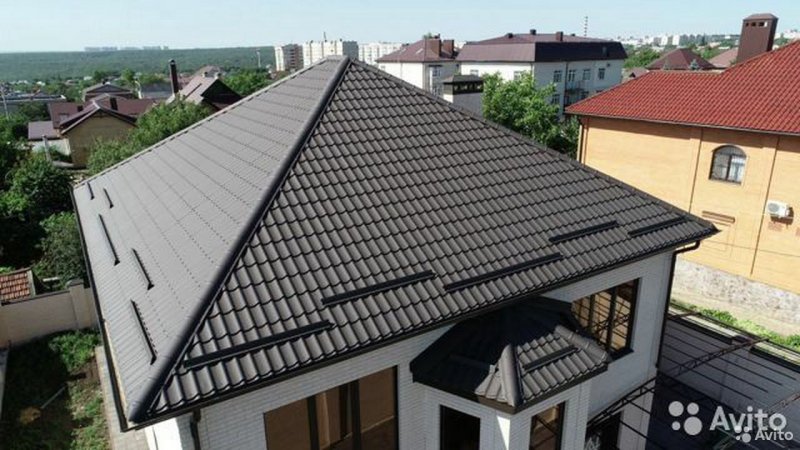 Металлочерепица Гранд лайн 0.5 RAL 8017