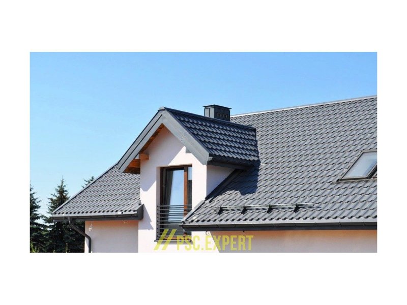 Металлочерепица Классик Grand line 0,5 Quarzit Lite RAL 7024