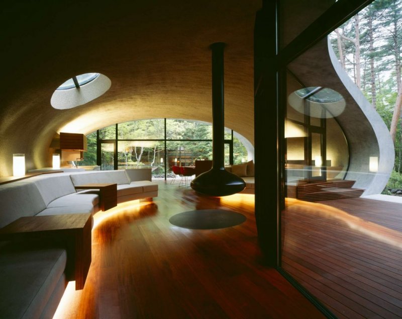 Вилла Shell House в поселке Каруидзава