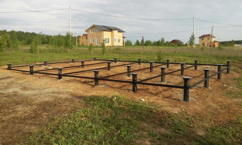 Фундамент на сваях