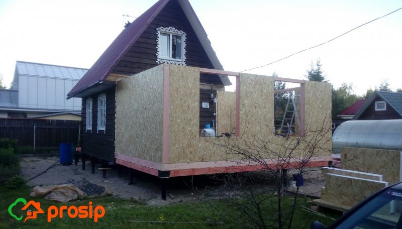 Пристройка из СИП панелей