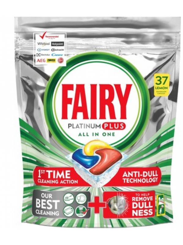 Капсулы для посудомоечной машины Fairy Platinum Plus all in 1 лимон