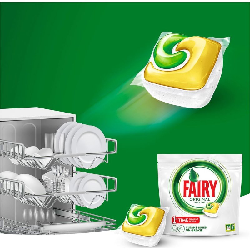 50 Шт капсулы для посудомоечных машин Fairy Platinum all-in-one