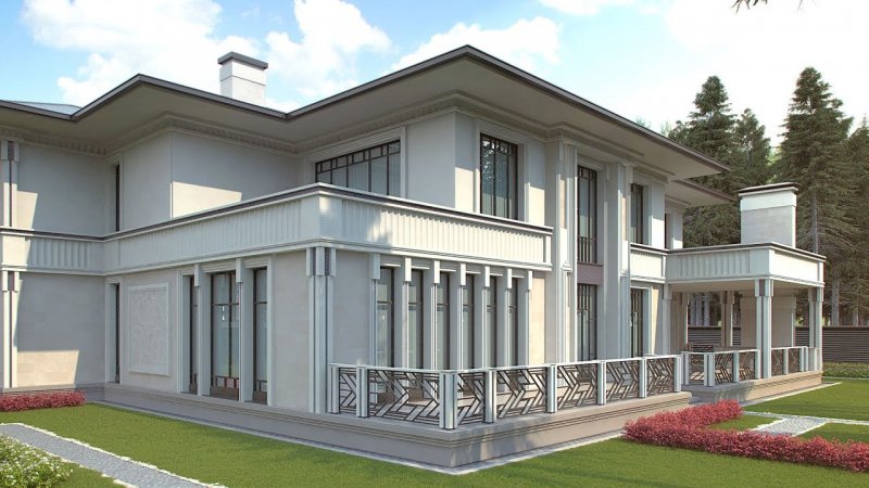 Загородные особняки в стиле арт дека