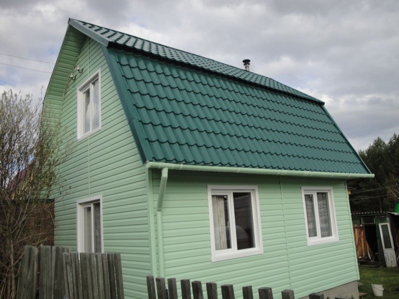 Сайдинг зеленый