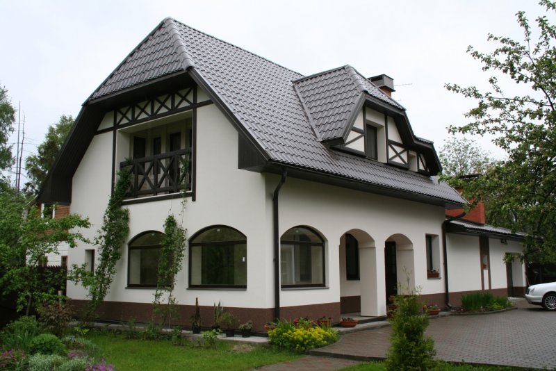 Покраска фасада частного дома
