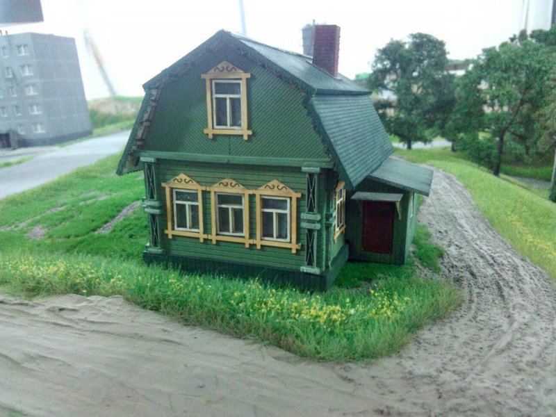 Деревенский дом макет
