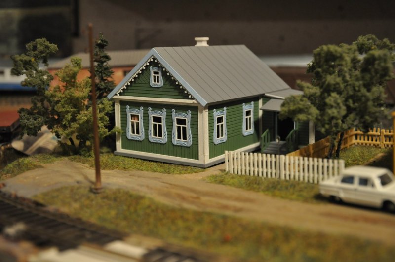 Макет домик в деревне