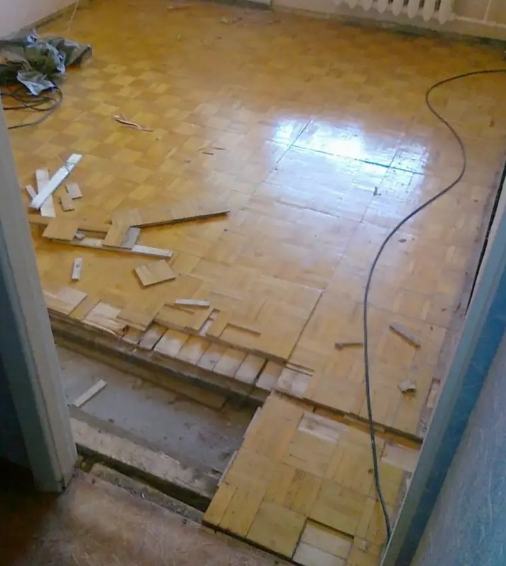 Старый пол в хрущевке