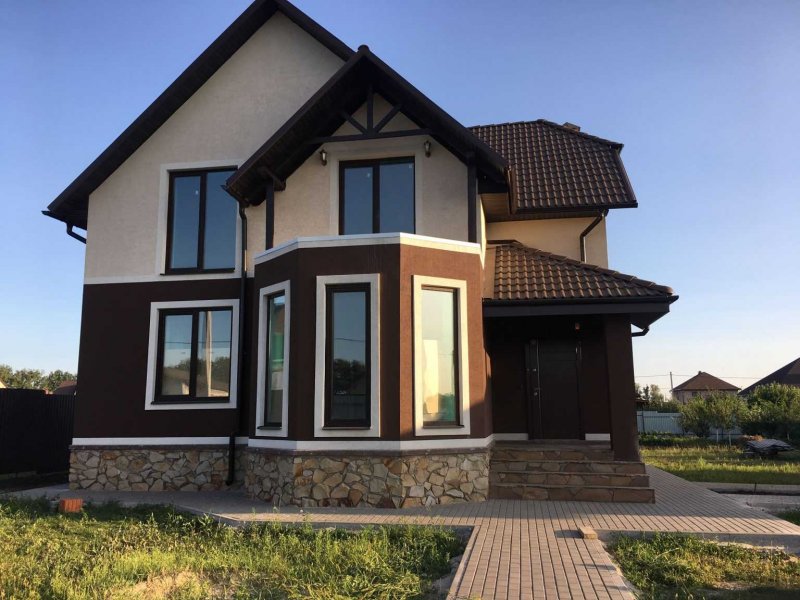Фасад дома штукатурка