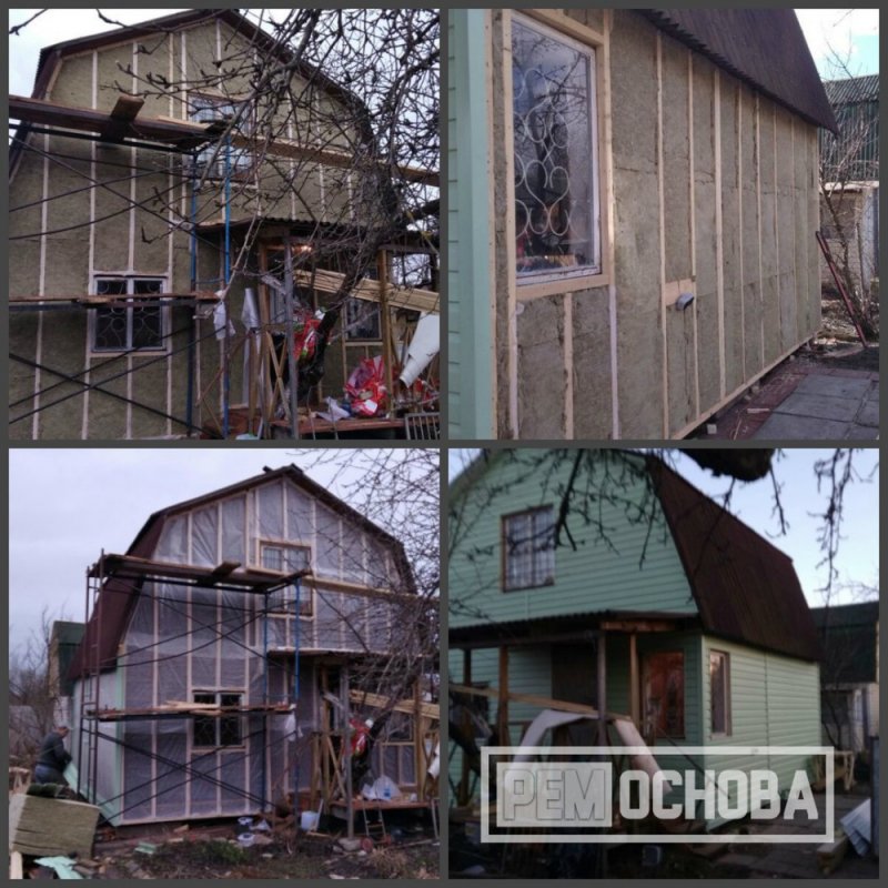 Реконструкция дачного домика фото до и после